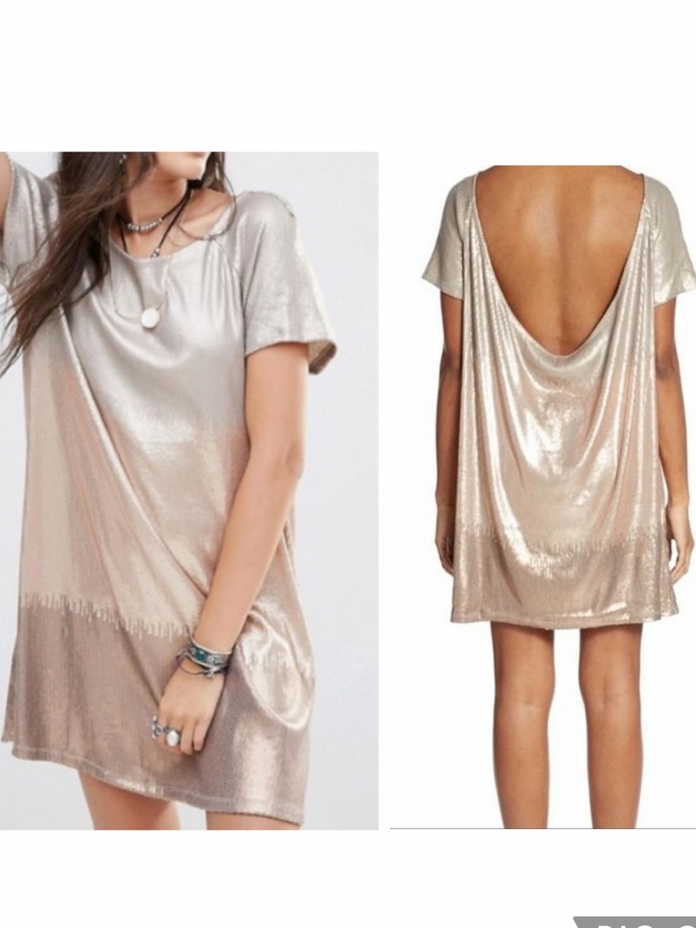 Free People Drenched in sequins dress
